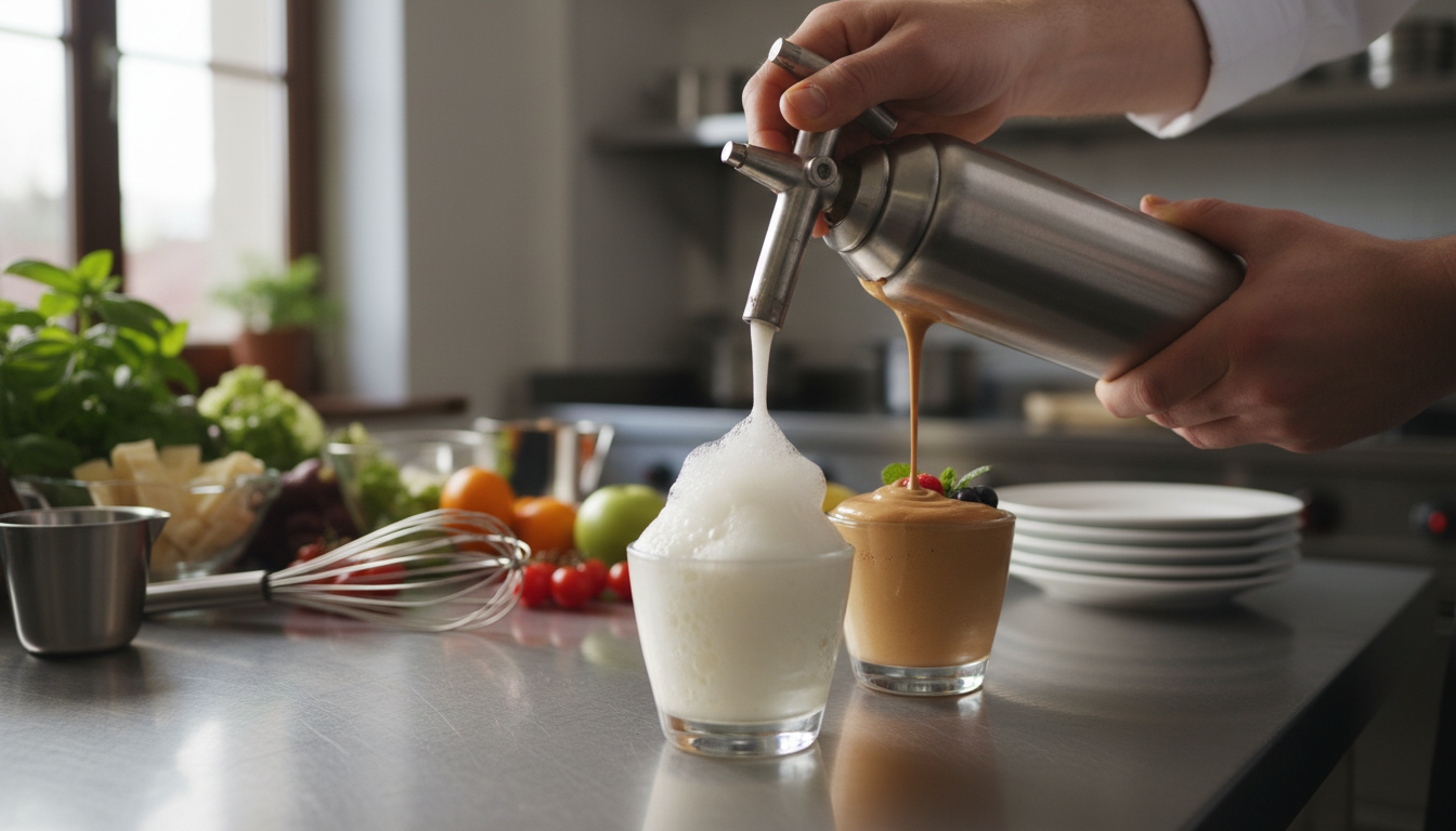 découvrez l'art de l'espuma avec nos techniques, recettes et secrets pour maîtriser parfaitement les mousses salées et sucrées au siphon.