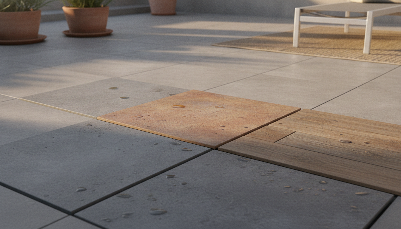 découvrez nos conseils pour choisir le carrelage idéal pour votre terrasse extérieure : durable, sécurisé et facile à entretenir, pour un espace agréable toute l'année.