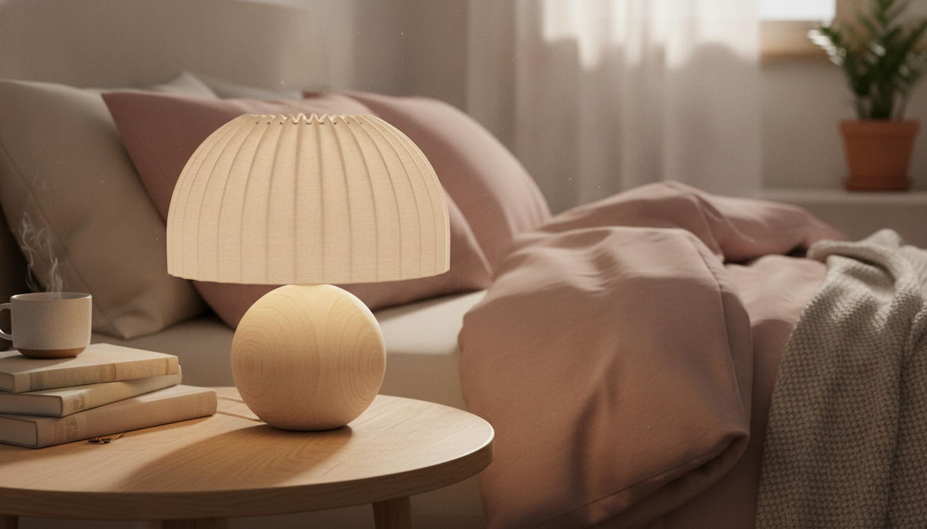 découvrez notre lampe de chevet design, l'accessoire idéal pour transformer votre chambre en un havre de douceur et de sérénité, alliant élégance et ambiance chaleureuse.
