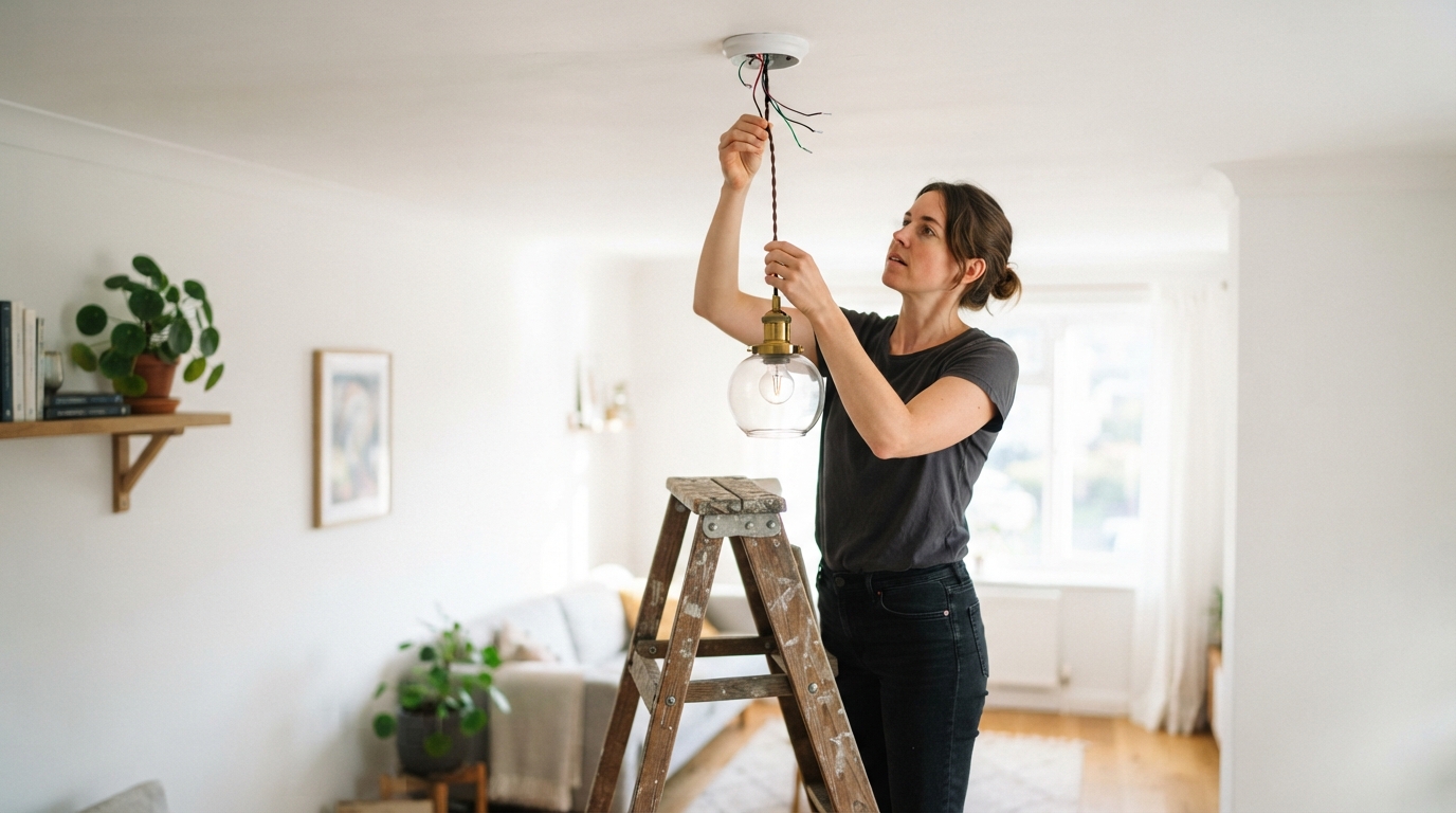 découvrez comment installer un luminaire sans percer grâce à des solutions adaptées à chaque plafond : crochet adhésif, fixation magnétique ou support sur rail.