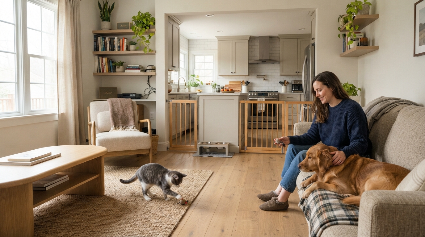découvrez comment rénover votre intérieur pour le rendre sûr, pratique et confortable, tout en répondant aux besoins de vos animaux et de toute la famille.