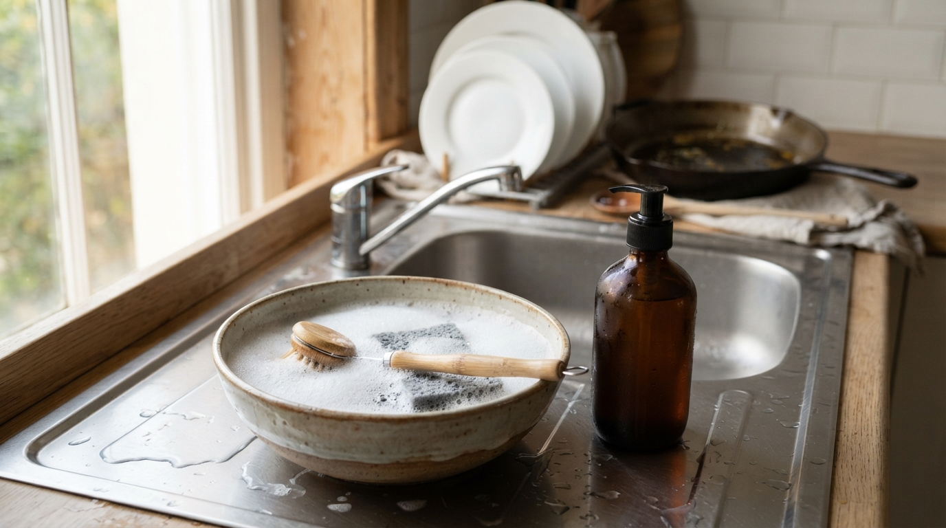 découvrez la bonne dose de savon noir pour dégraisser efficacement votre vaisselle, sans laisser de résidus ni de traces.
